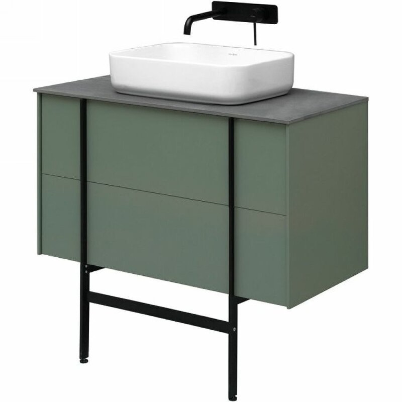 Тумба под раковину Allen Brau Reality 1.32006.CGM, 90 см, подвесная, олива матовый