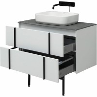 Тумба под раковину Allen Brau Reality 1.32006.WM, 90 см, подвесная, белый матовый