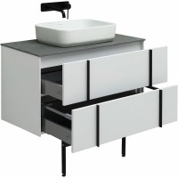 Тумба под раковину Allen Brau Reality 1.32006.WM, 90 см, подвесная, белый матовый