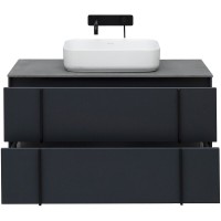 Тумба под раковину Allen Brau Reality 1.32007.AM, 100 см, подвесная, антрацит матовый