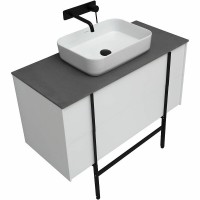 Тумба под раковину Allen Brau Reality 1.32007.WM, 100 см, подвесная, белый матовый