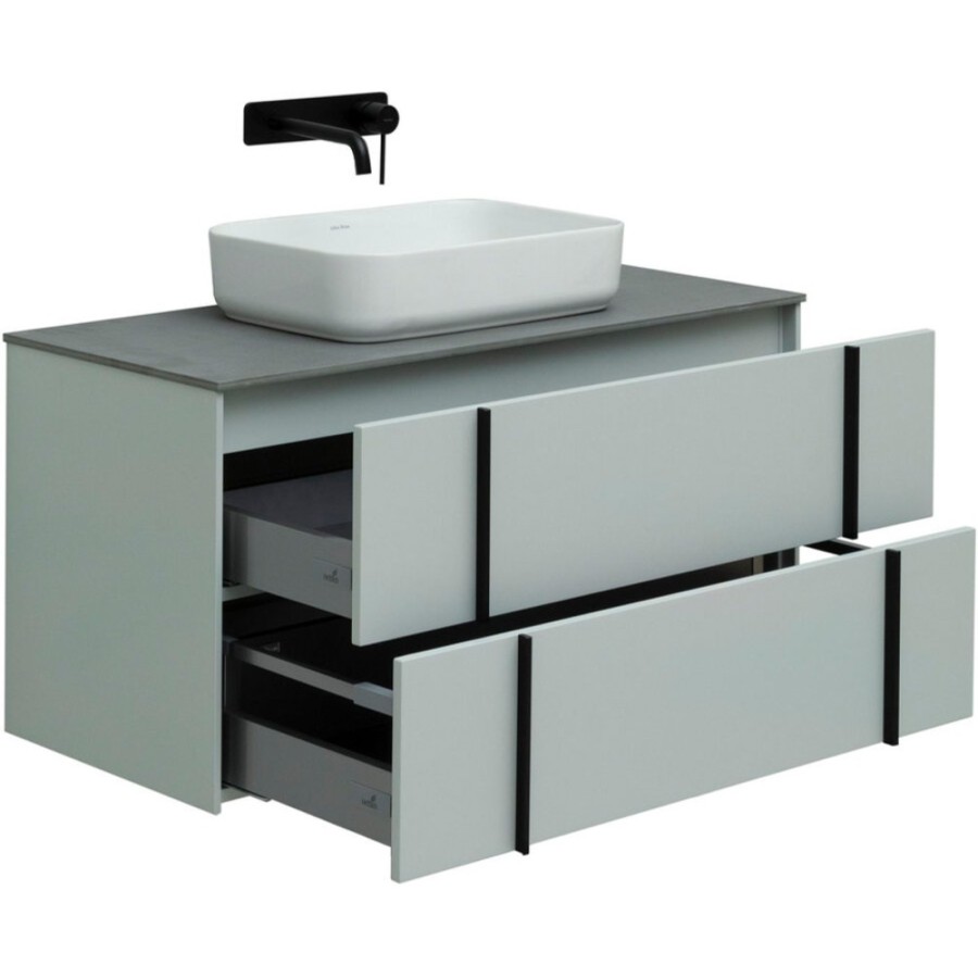Тумба под раковину Allen Brau Reality подвесная 100 см, цвет папирус матовый, 1.32007.PWM