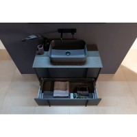 Тумба под раковину Allen Brau Reality 1.32008.AM, 120 см, подвесная, антрацит матовый