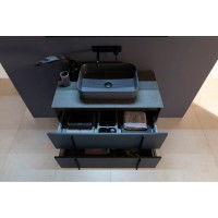 Тумба под раковину Allen Brau Reality 1.32008.AM, 120 см, подвесная, антрацит матовый