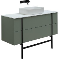 Тумба под раковину Allen Brau Reality 1.32008.CGM, 120 см, подвесная, олива матовая