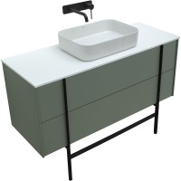 Тумба под раковину Allen Brau Reality 1.32008.CGM, 120 см, подвесная, олива матовая