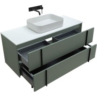 Тумба под раковину Allen Brau Reality 1.32008.CGM, 120 см, подвесная, олива матовая