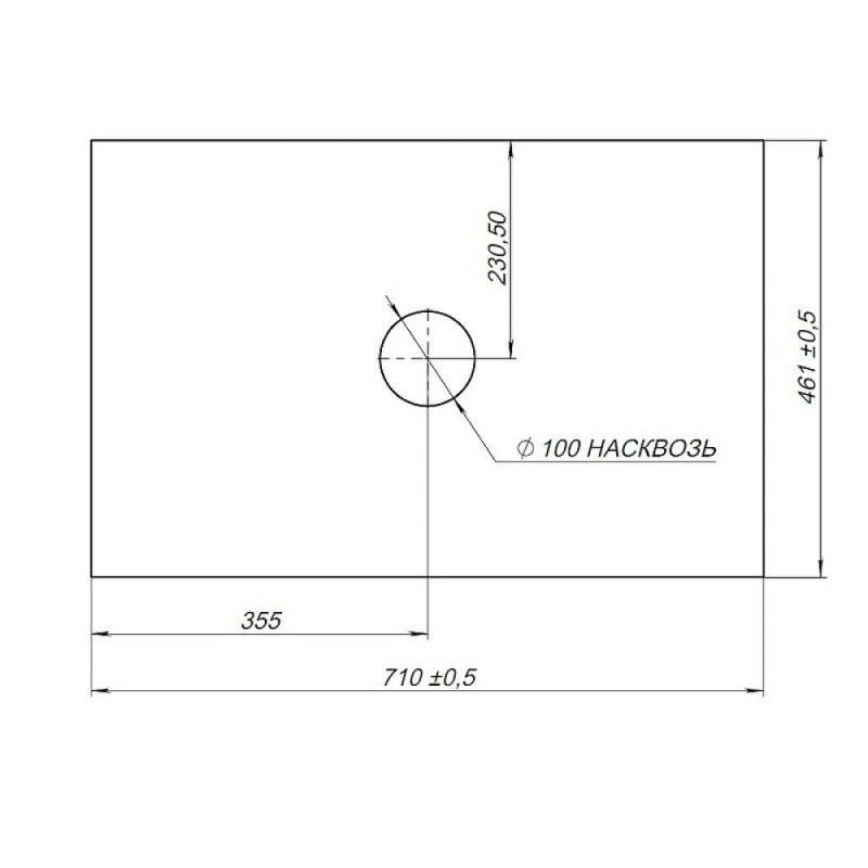 Столешница Allen Brau Reality 1.32022.M, 71 х 46.1 см, керамогранит, мрамор