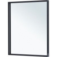 Зеркало Allen Brau Liberty 1.330013.BB, 70 см, с LED-подсветкой, с сенсорным выключателем, черный браш
