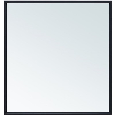 Зеркало Allen Brau Liberty 1.330014.BB, 80 см, с LED-подсветкой, с сенсорным выключателем, черный браш