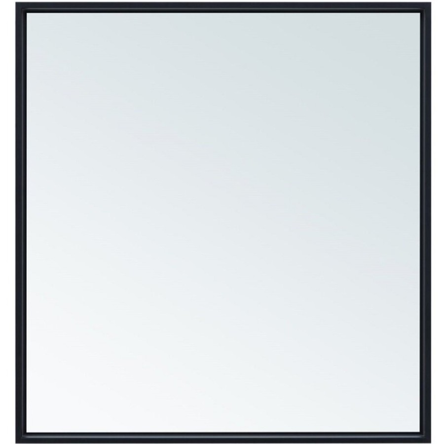 Зеркало Allen Brau Liberty 1.330014.BB, 80 см, с LED-подсветкой, с сенсорным выключателем, черный браш