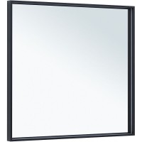 Зеркало Allen Brau Liberty 1.330015.BB, 90 см, с LED-подсветкой, с сенсорным выключателем, черный браш