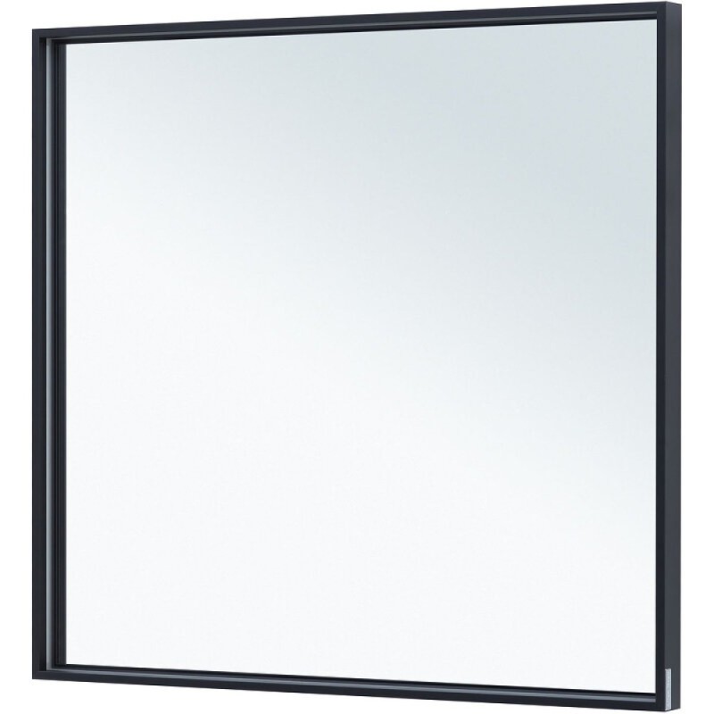 Зеркало Allen Brau Liberty 1.330015.BB, 90 см, с LED-подсветкой, с сенсорным выключателем, черный браш