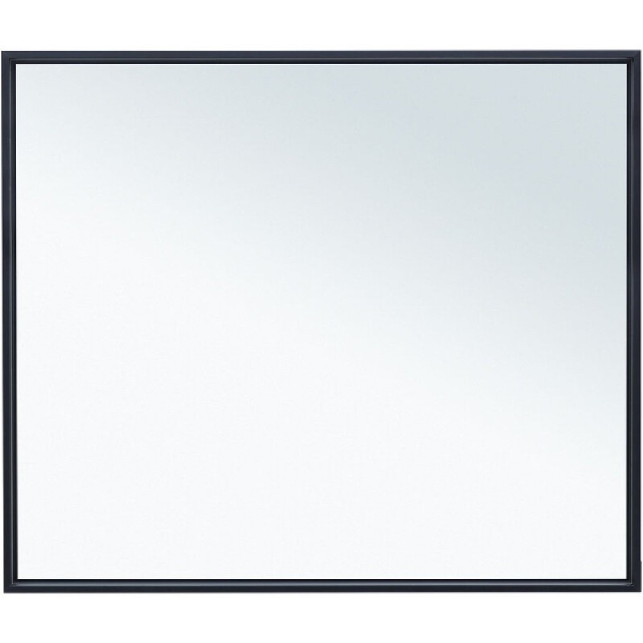 Зеркало Allen Brau Liberty 1.330016.BB, 100 см, с LED-подсветкой, с сенсорным выключателем, черный браш