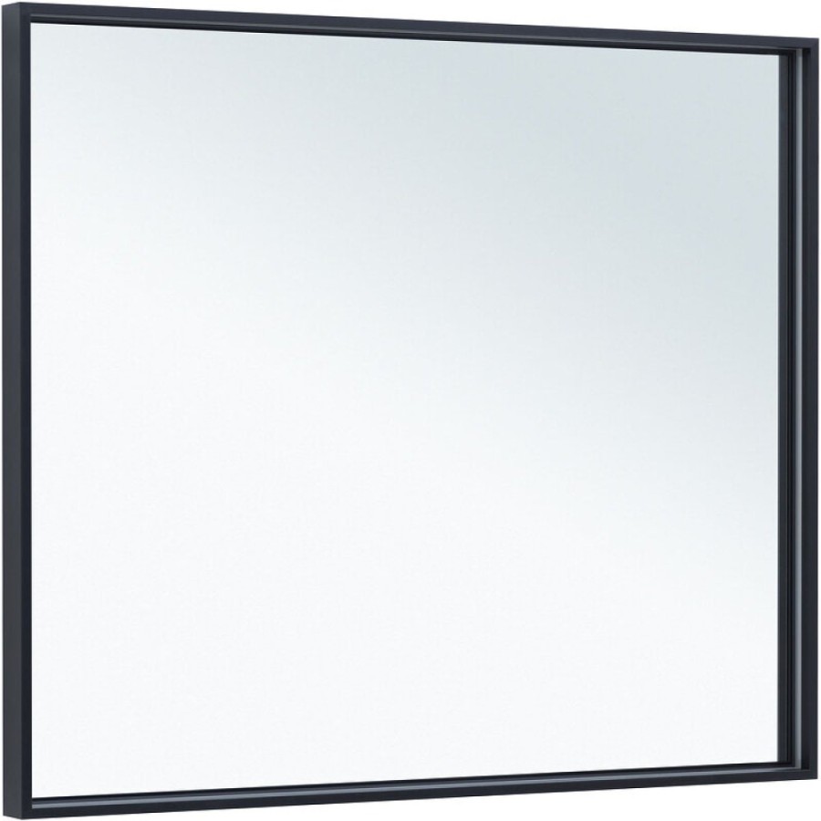 Зеркало Allen Brau Liberty 1.330016.BB, 100 см, с LED-подсветкой, с сенсорным выключателем, черный браш