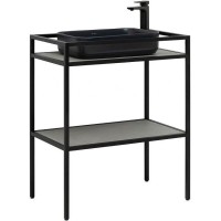 Консоль под раковину Allen Brau Liberty 1.33002.BB, 75 см, напольная, черный браш