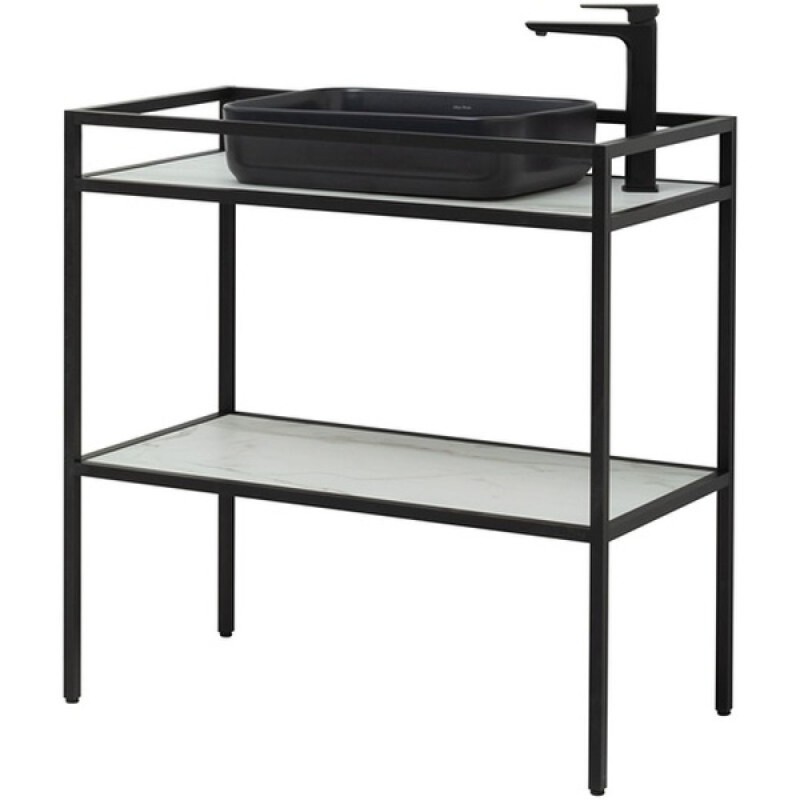 Тумба под раковину Allen Brau Liberty 1.33004.BB, 90 см, напольная, черный браш