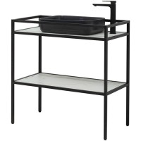 Тумба под раковину Allen Brau Liberty 1.33004.BB, 90 см, напольная, черный браш