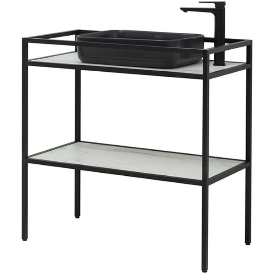 Тумба под раковину Allen Brau Liberty 1.33004.BB, 90 см, напольная, черный браш