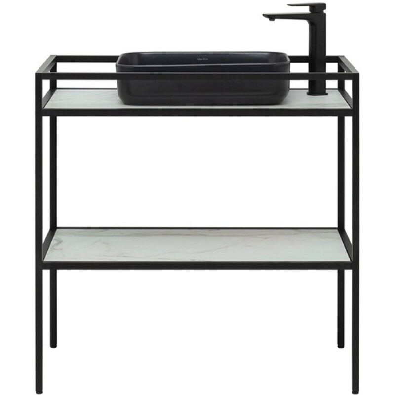 Тумба под раковину Allen Brau Liberty 1.33004.BB, 90 см, напольная, черный браш