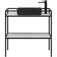 Тумба под раковину Allen Brau Liberty 1.33004.BB, 90 см, напольная, черный браш