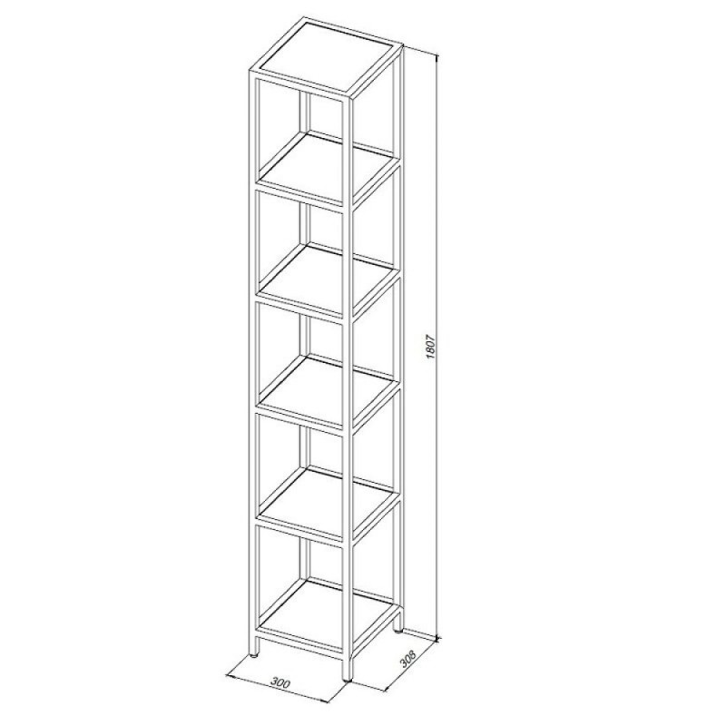 Стеллаж Allen Brau Liberty 1.33005.60, 30 см, цвет медь браш