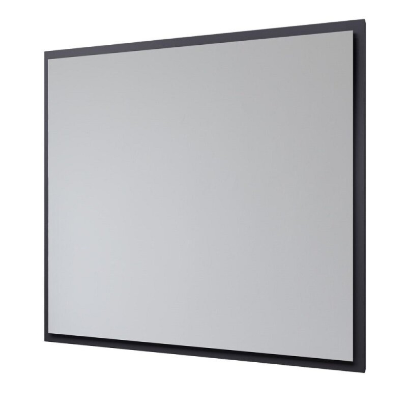 Зеркало Allen Brau Activity 1.340027.AM, 80 см, с LED-подсветкой, с сенсорным выключателем, антрацит матовый/черный браш