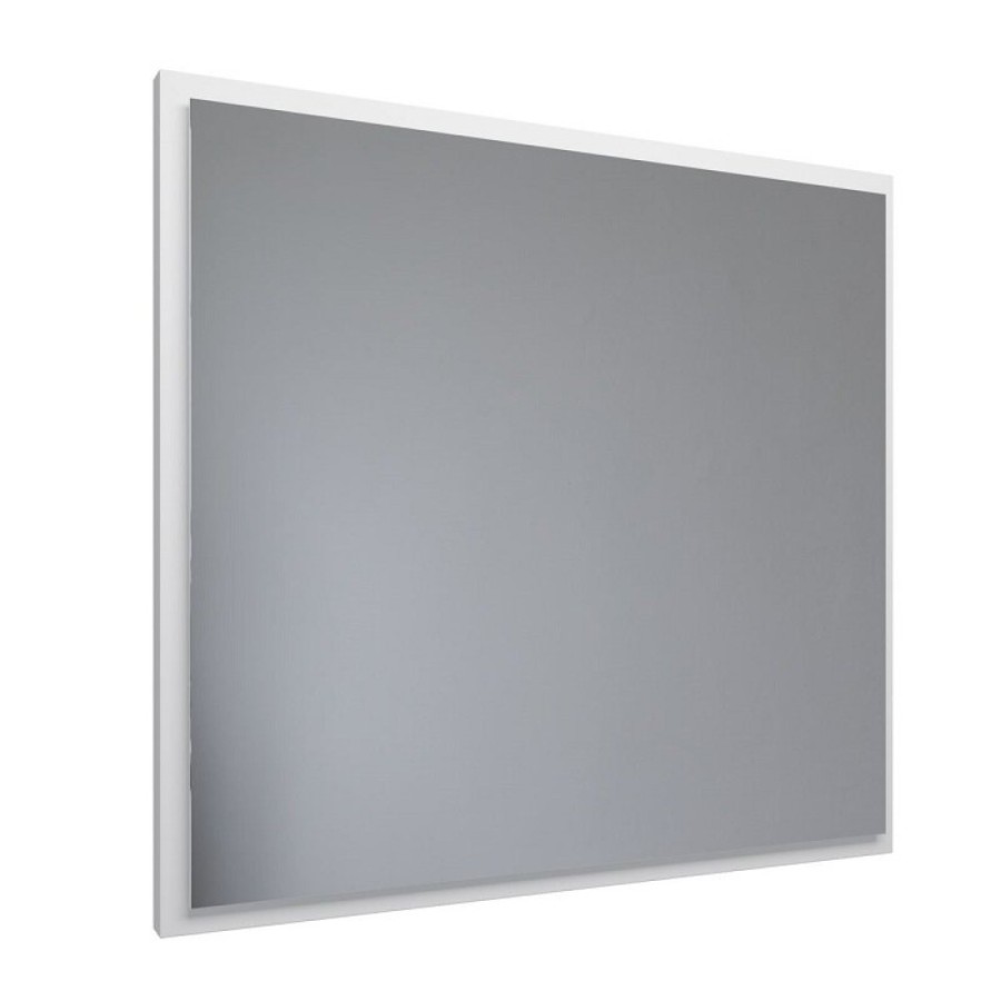 Зеркало Allen Brau Activity 1.340027.WM, 80 см, с LED-подсветкой, с сенсорным выключателем, белый матовый