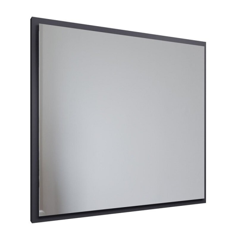 Зеркало Allen Brau Activity 1.340028.AM, 90 см, с LED-подсветкой, с сенсорным выключателем, антрацит матовый/черный браш