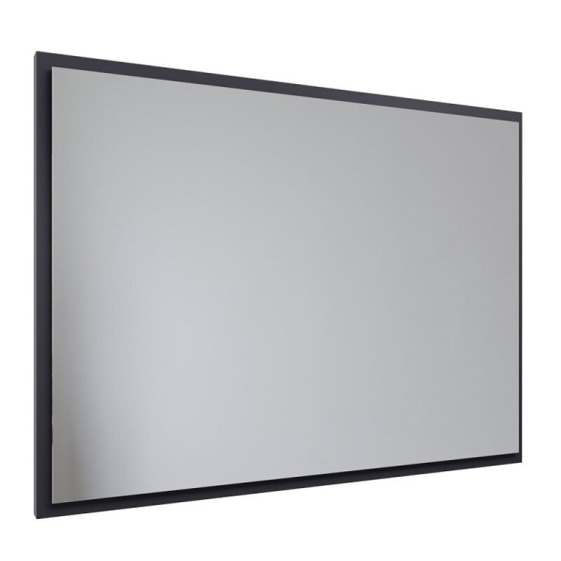 Зеркало Allen Brau Activity 1.340029.AM, 100 см, с LED-подсветкой, с сенсорным выключателем, антрацит матовый/черный браш