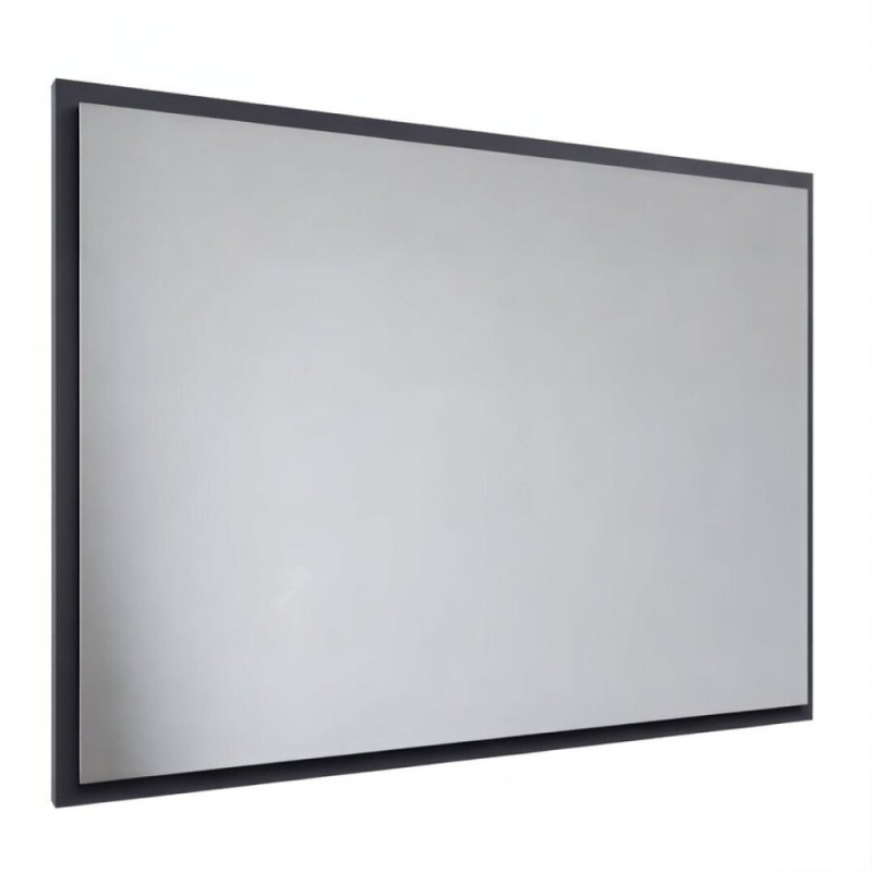 Зеркало Allen Brau Activity 1.340029.AM, 100 см, с LED-подсветкой, с сенсорным выключателем, антрацит матовый/черный браш