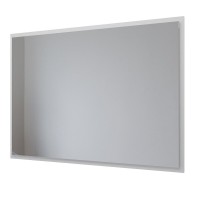 Зеркало Allen Brau Activity 1.340029.WM, 100 см, с LED-подсветкой, с сенсорным выключателем, белый матовый