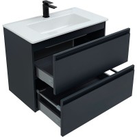 Тумба под раковину Allen Brau Eclipse 1.E1002.AM 2.0, 80 см, подвесная, антрацит матовый