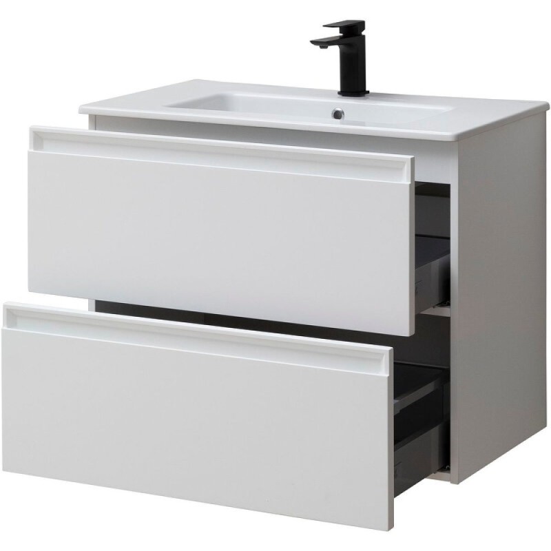 Тумба под раковину Allen Brau Eclipse 1.E1002.WM 2.0, 80 см, подвесная, белый матовый