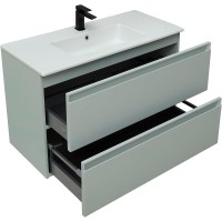 Тумба под раковину Allen Brau Eclipse 1.E1003.PWM 2.0, 100 см, подвесная, папирус матовый