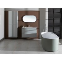 Тумба под раковину Allen Brau Eclipse 1.E1003.PWM 2.0, 100 см, подвесная, папирус матовый
