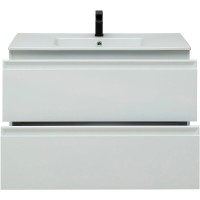 Тумба под раковину Allen Brau Eclipse 1.E1003.WM 2.0, 100 см, подвесная, белый матовый