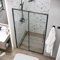 Душевая дверь Grossman Galaxy 100.K33.01.110.21.00, 110 см, стекло прозрачное, профиль черный матовый
