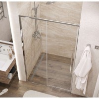 Душевая дверь Grossman Galaxy 100.K33.01.130.10.00, 130 см, стекло прозрачное, профиль хром