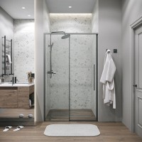 Душевая дверь Grossman Galaxy 100.K33.01.130.42.00, 130 см, стекло прозрачное, профиль графит сатин