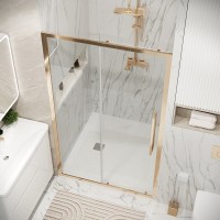 Душевая дверь Grossman Cosmo 100.K33.02.100.32.00, 100 см, стекло прозрачное, профиль золото сатин