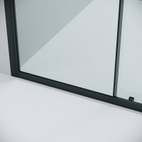 Душевая дверь Grossman Cosmo 100.K33.02.120.21.00, 120 см, стекло прозрачное, профиль черный матовый