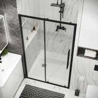Душевая дверь Grossman Cosmo 100.K33.02.120.21.00, 120 см, стекло прозрачное, профиль черный матовый