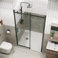 Душевая дверь Grossman Classic 100.K33.04.100.42.00, 100 см, стекло прозрачное, профиль графит сатин