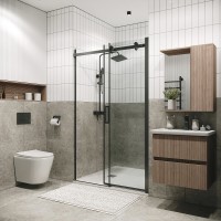 Душевая дверь Grossman Classic 100.K33.04.100.42.00, 100 см, стекло прозрачное, профиль графит сатин