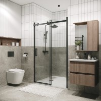 Душевая дверь Grossman Classic 100.K33.04.100.42.00, 100 см, стекло прозрачное, профиль графит сатин