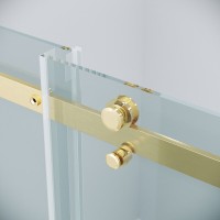 Душевая дверь Grossman Classic 100.K33.04.110.32.00, 110 см, стекло прозрачное, профиль золото сатин