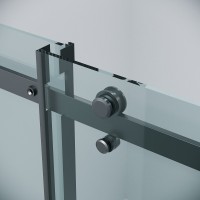 Душевая дверь Grossman Classic 100.K33.04.120.21.00, 120 см, стекло прозрачное, профиль черный матовый