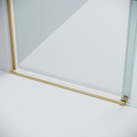 Душевая дверь Grossman Classic 100.K33.04.120.32.00, 120 см, стекло прозрачное, профиль золото сатин