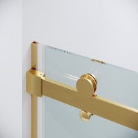 Душевая дверь Grossman Classic 100.K33.04.120.32.00, 120 см, стекло прозрачное, профиль золото сатин